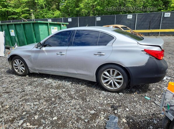 JN1CV7AR7HM680894 2017 INFINITI Q50 Silver Rear left