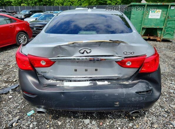 JN1CV7AR7HM680894 2017 INFINITI Q50 Silver Rear view