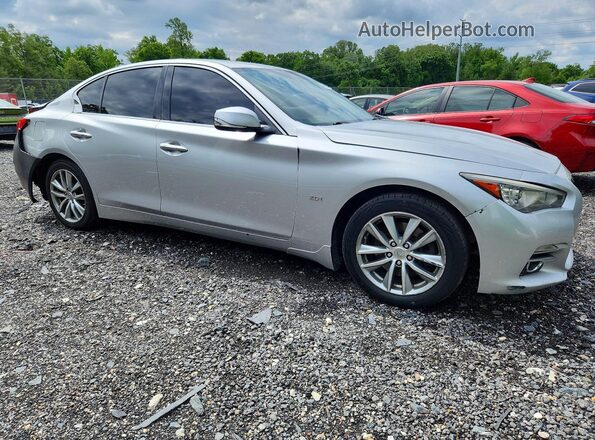 JN1CV7AR7HM680894 2017 INFINITI Q50 Silver Front right