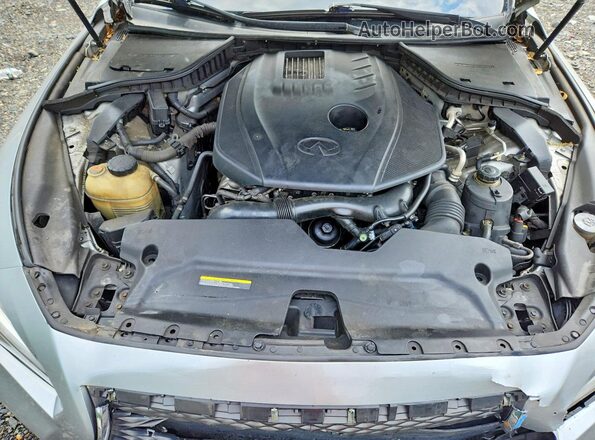 JN1CV7AR7HM680894 2017 INFINITI Q50 Silver Rear interior view