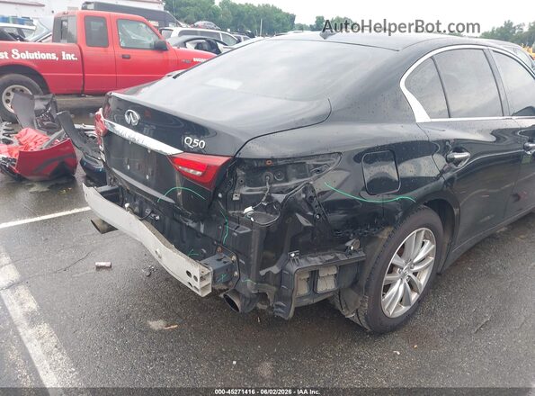 JN1CV7AR9JM280356 2018 INFINITI Q50 Black Դիմացի տեսք