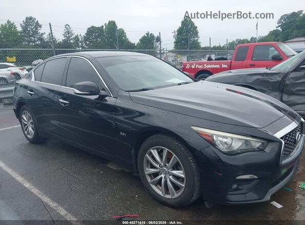 JN1CV7AR9JM280356 2018 INFINITI Q50 Black Սալոնի հետևի տեսք