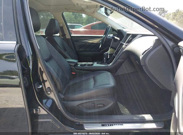 JN1CV7ARXHM682610 2017 INFINITI Q50 Black Front interior view