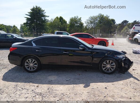 JN1CV7ARXHM682610 2017 INFINITI Q50 Black Rear interior view