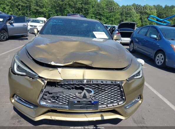 JN1CV7EK6JM200217 2018 INFINITI Q60 Gold Вид щитка приладів