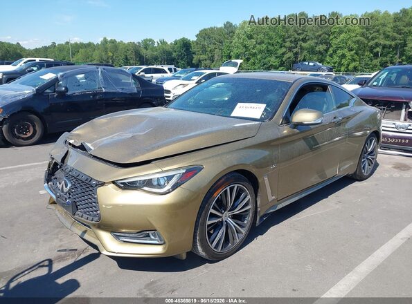 JN1CV7EK6JM200217 2018 INFINITI Q60 Gold Передня ліва чверть
