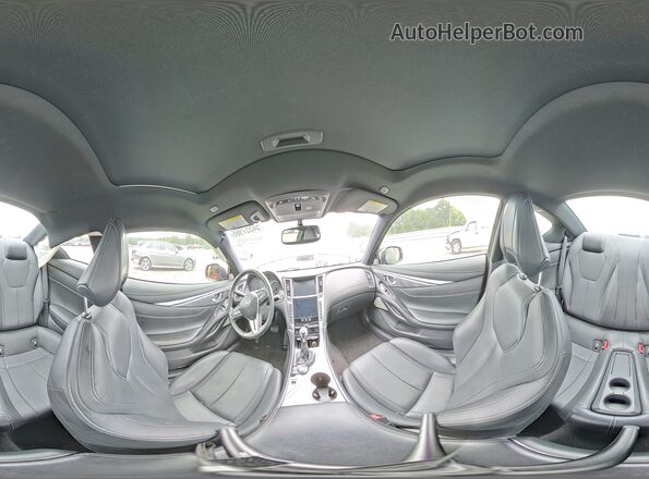 JN1CV7EK7JM200548 2018 INFINITI Q60 Black VIN კოდის სტიკერის ხედი