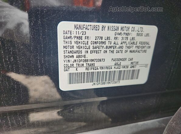 JN1DF0BB1RM733973 2024 NISSAN ARIYA Black VIN կոդի պիտակի տեսք