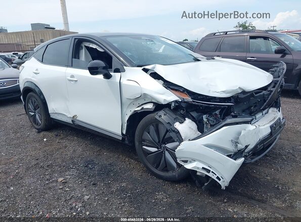 JN1DF0BB1RM742852 2024 NISSAN ARIYA White Vista del cuadro de instrumentos