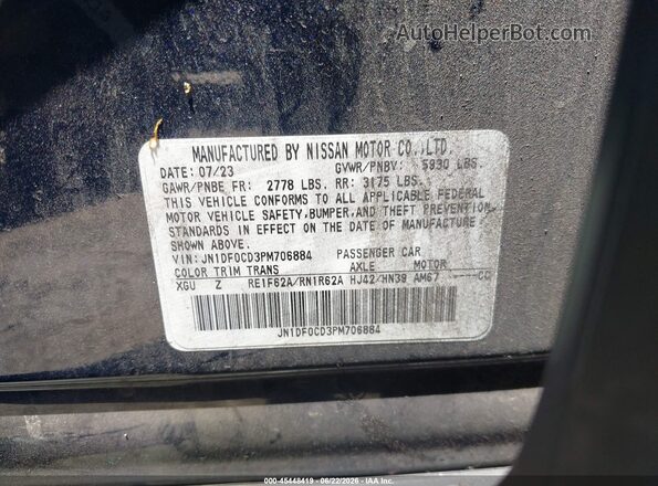JN1DF0CD3PM706884 2023 NISSAN ARIYA Dark Blue Widok komory silnika