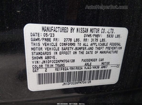 JN1DF0CDXPM704128 2023 NISSAN ARIYA Black 