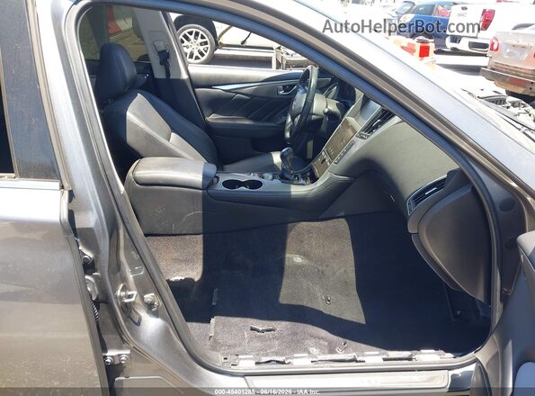 JN1EV7AP0HM740053 2017 INFINITI Q50 Gray Widok wnętrza z przodu
