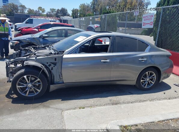 JN1EV7AP0HM740053 2017 INFINITI Q50 Gray Widok wnętrza z tyłu