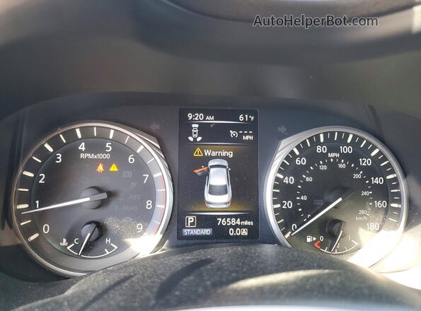 JN1EV7AP0JM352939 2018 INFINITI Q50 Black Vista del cuadro de instrumentos