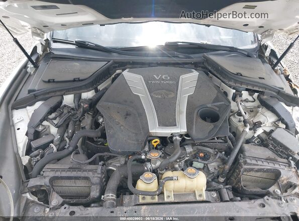JN1EV7AP0JM354206 2018 INFINITI Q50 White Հետևի տեսք
