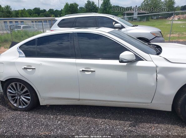 JN1EV7AP0JM354206 2018 INFINITI Q50 White Սարքավորումների վահանակի տեսք