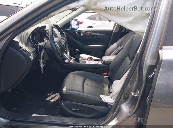 JN1EV7AP0JM366744 2018 INFINITI Q50 Gray Вид салону спереду
