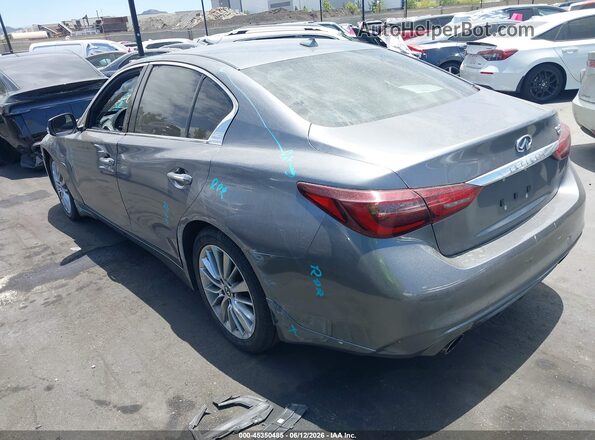 JN1EV7AP0JM366744 2018 INFINITI Q50 Gray Задня ліва чверть
