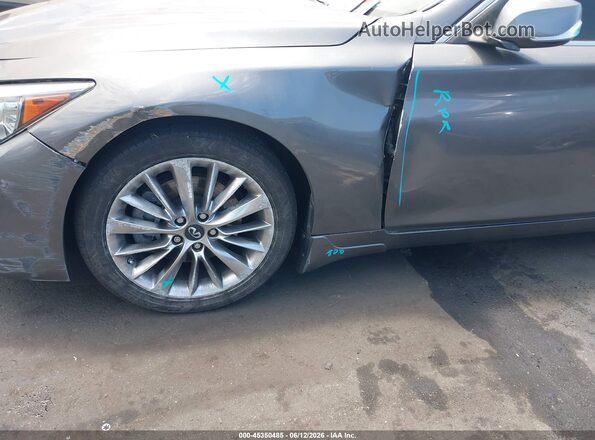 JN1EV7AP0JM366744 2018 INFINITI Q50 Gray Вид спереду