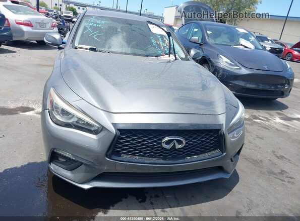 JN1EV7AP0JM366744 2018 INFINITI Q50 Gray Вид задньої частини салону