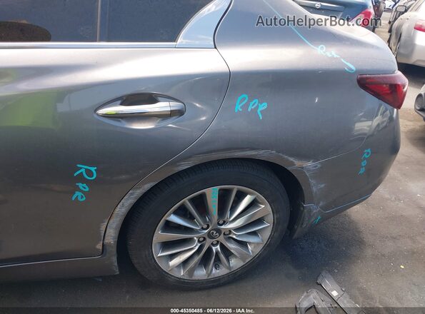 JN1EV7AP0JM366744 2018 INFINITI Q50 Gray Вид щитка приладів