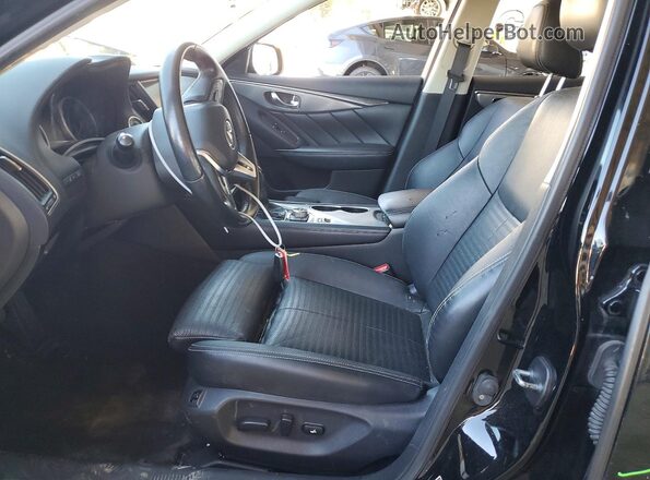 JN1EV7AP0JM591150 2018 INFINITI Q50 Black Widok wnętrza z przodu