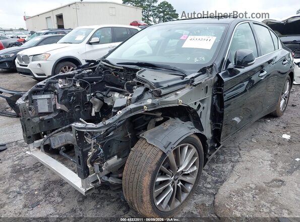 JN1EV7AP0JM591634 2018 INFINITI Q50 Black Դիմացի տեսք
