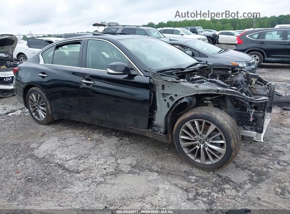 JN1EV7AP0JM591634 2018 INFINITI Q50 Black Սալոնի 360 աստիճան տեսք