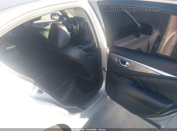 JN1EV7AP0KM510844 2019 INFINITI Q50 Silver VIN კოდის სტიკერის ხედი