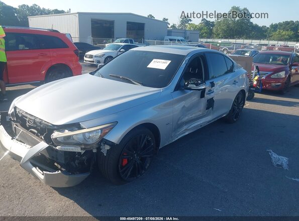 JN1EV7AP0KM510844 2019 INFINITI Q50 Silver წინა მარცხენა ხედი სამი მეოთხედიდან