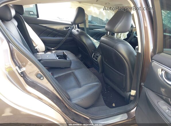 JN1EV7AP1HM730695 2017 INFINITI Q50 Brown VIN კოდის სტიკერის ხედი
