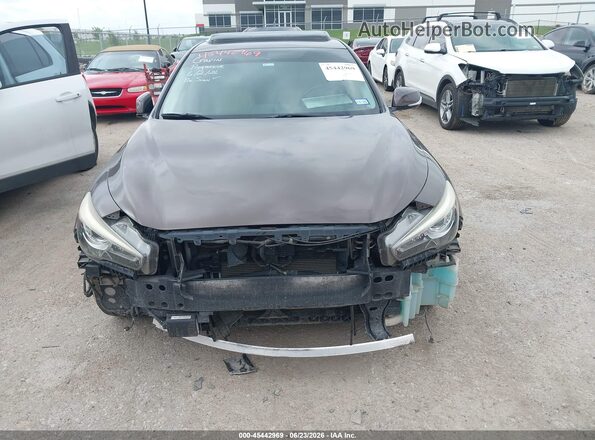 JN1EV7AP1HM732267 2017 INFINITI Q50 Brown Rear interior view
