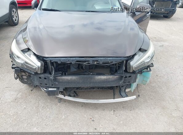 JN1EV7AP1HM732267 2017 INFINITI Q50 Brown Front view