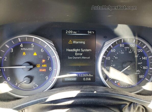 JN1EV7AP1HM744113 2017 INFINITI Q50 Угольный Вид щитка приборов