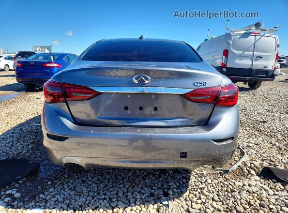 JN1EV7AP1JM358202 2018 INFINITI Q50 Silver Widok z tyłu