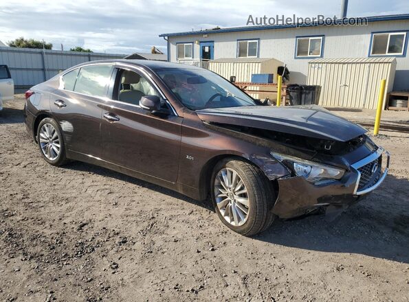 JN1EV7AP1JM359124 2018 INFINITI Q50 Коричневый 