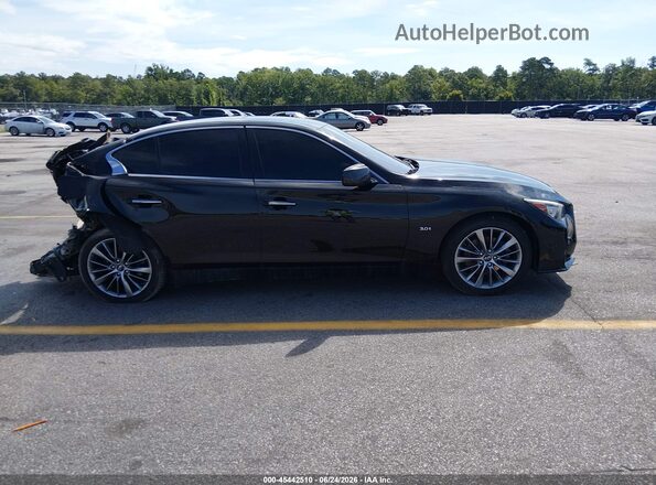 JN1EV7AP1JM365845 2018 INFINITI Q50 Black Սարքավորումների վահանակի տեսք