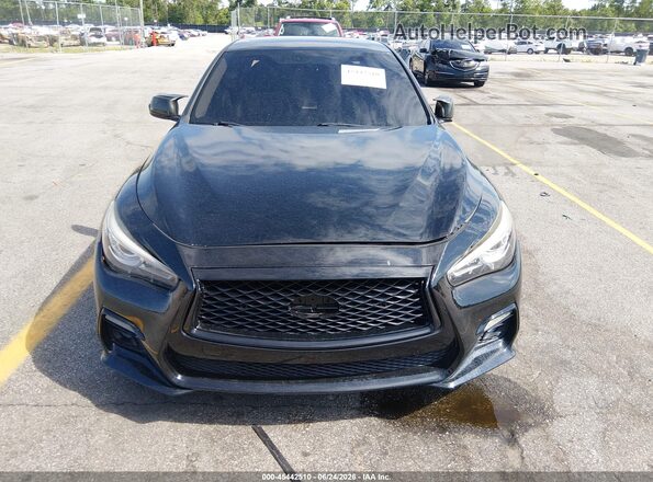 JN1EV7AP1JM365845 2018 INFINITI Q50 Black Առջևի վահանակի տեսք