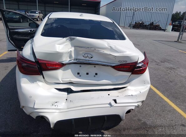 JN1EV7AP1LM201630 2020 INFINITI Q50 White Դիմացի տեսք