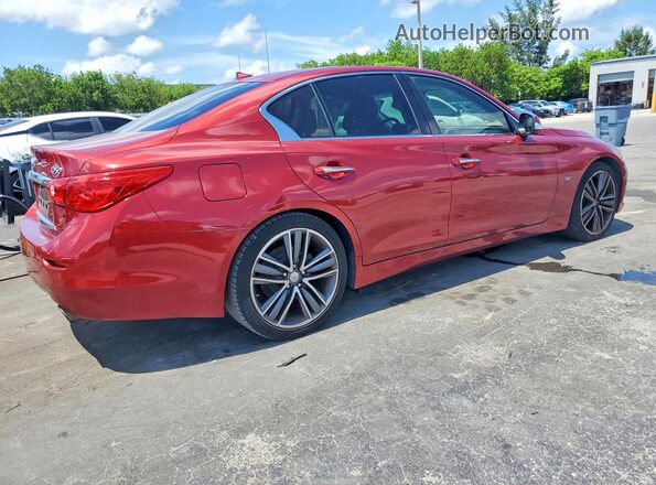 JN1EV7AP2GM301953 2016 INFINITI Q50 Red Trasero derecho