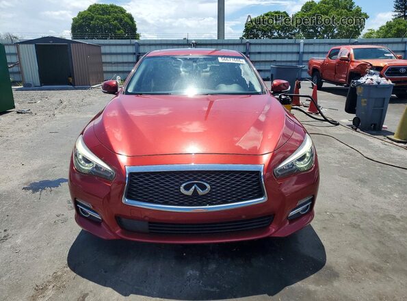 JN1EV7AP2GM301953 2016 INFINITI Q50 Red Vista frontal