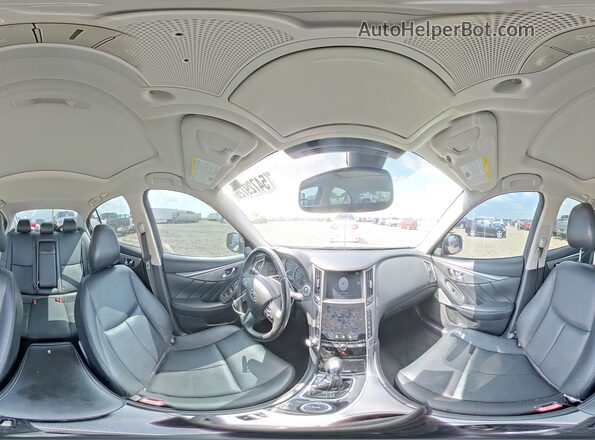 JN1EV7AP2HM744556 2017 INFINITI Q50 Silver VIN კოდის სტიკერის ხედი