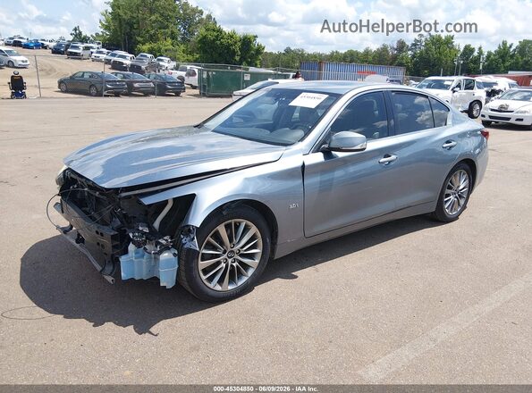 JN1EV7AP2JM358211 2018 INFINITI Q50 Light Blue Front left
