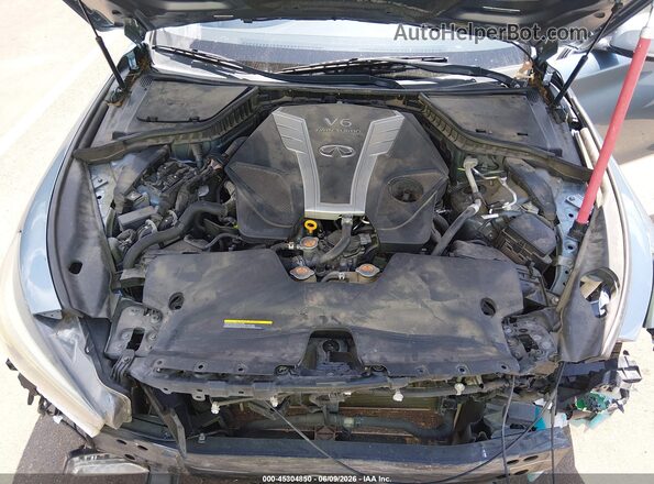 JN1EV7AP2JM358211 2018 INFINITI Q50 Light Blue Rear view