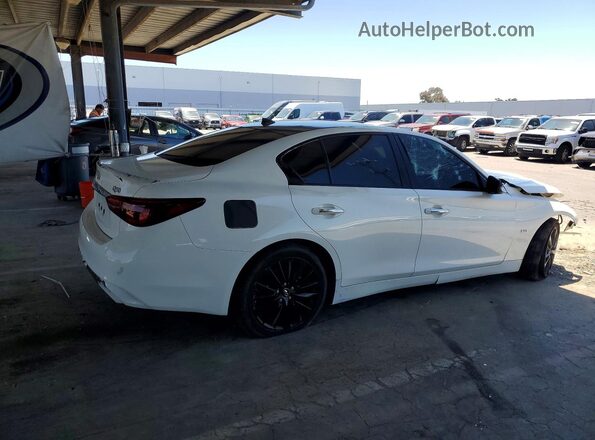 JN1EV7AP2KM515902 2019 INFINITI Q50 White Trasero derecho