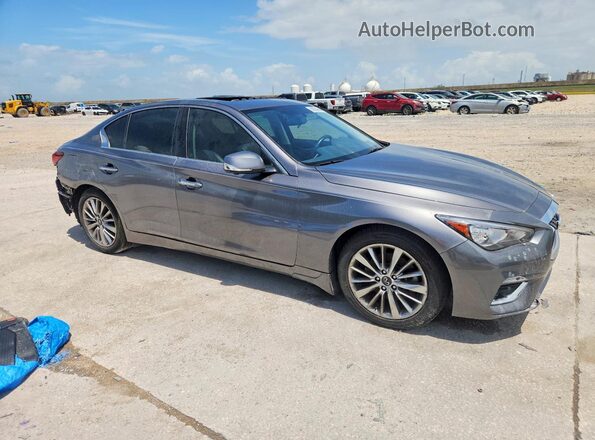 JN1EV7AP2LM204438 2020 INFINITI Q50 Charcoal Առջևի աջ