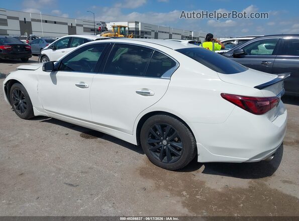 JN1EV7AP2MM700681 2021 INFINITI Q50 White Rear left