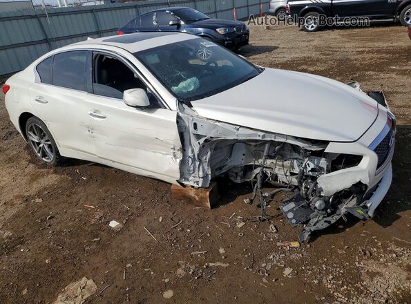 JN1EV7AP3HM732013 2017 INFINITI Q50 Белый Передняя правая четверть
