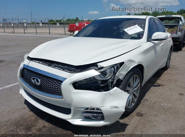 JN1EV7AP3HM732173 2017 INFINITI Q50 White წინა მარცხენა ხედი სამი მეოთხედიდან
