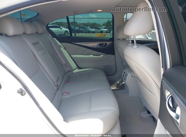 JN1EV7AP3HM732173 2017 INFINITI Q50 White VIN კოდის სტიკერის ხედი